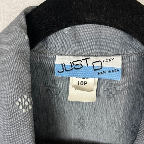 Vintage 90s Peplum Waist Midi Dress Womens M Professional Retro Pleated USA - Picture 10 of 15